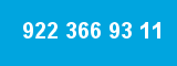 922 366 93 11 922 366 93 11